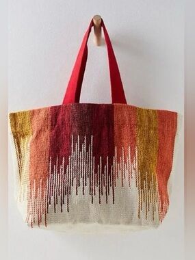 NWOT Free People Golden Hour Multicolored Tote